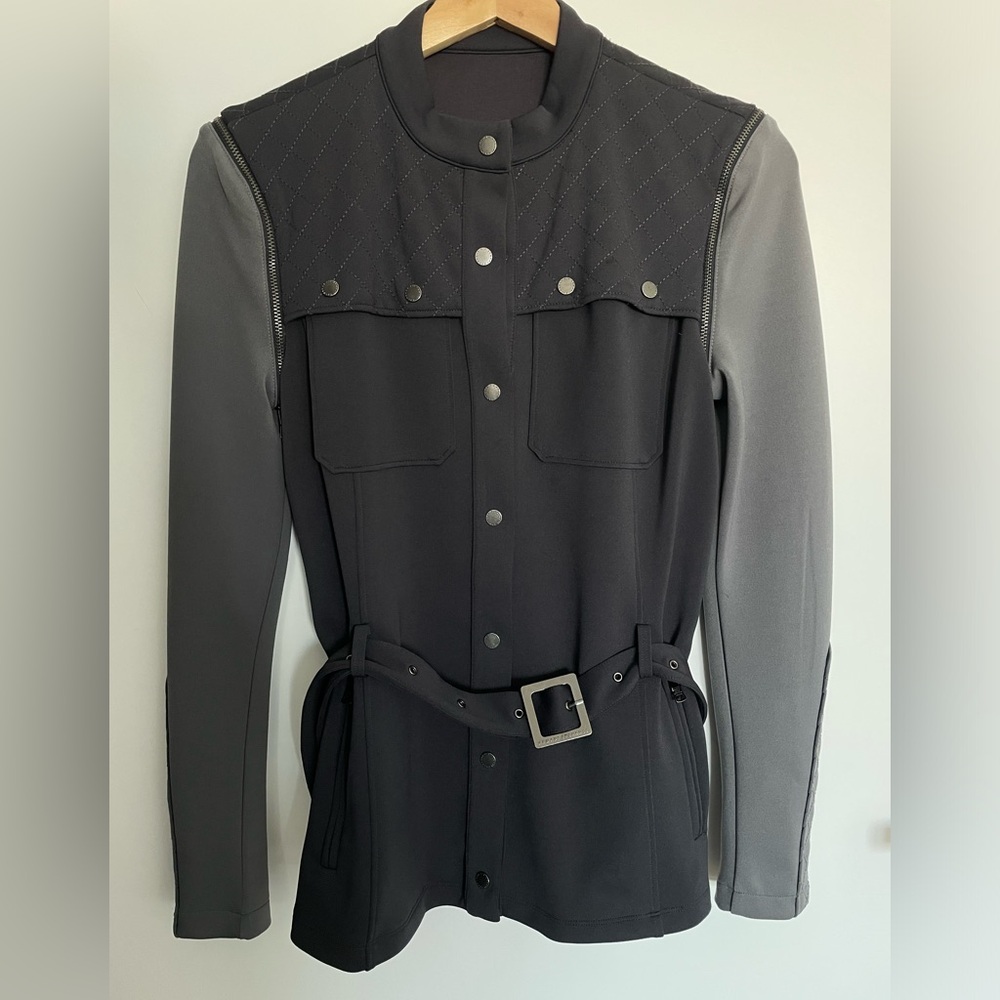 Multifunction jacket & vest, removable sleeve, gray, XS